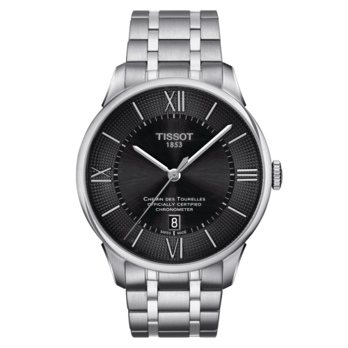 Tissot Chemin Des Tourelles Powermatic 80 COSC 42 Stainless Steel / Black / Bracelet